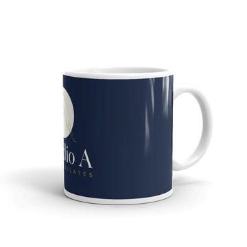 Taza azul de estudio A
